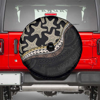 Beige Polynesian Starfish Unique Pattern Spare Tire Cover LT01 - Polynesian Pride
