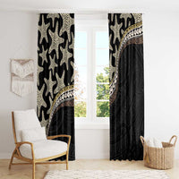 Beige Polynesian Starfish Unique Pattern Window Curtain LT01 - Polynesian Pride
