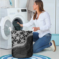 Monotone Polynesian Starfish Unique Pattern Laundry Basket LT01 - Polynesian Pride