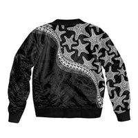 Monotone Polynesian Starfish Unique Pattern Bomber Jacket LT01 - Polynesian Pride
