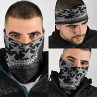 Monotone Polynesian Starfish Unique Pattern Neck Gaiter LT01 - Polynesian Pride