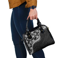 Monotone Polynesian Starfish Unique Pattern Shoulder Handbag LT01 - Polynesian Pride