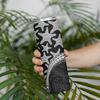 Monotone Polynesian Starfish Unique Pattern Skinny Tumbler LT01 - Polynesian Pride