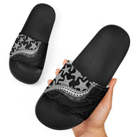 Monotone Polynesian Starfish Unique Pattern Slide Sandals LT01 - Polynesian Pride