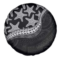 Monotone Polynesian Starfish Unique Pattern Spare Tire Cover LT01 - Polynesian Pride