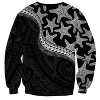 Monotone Polynesian Starfish Unique Pattern Sweatshirt LT01 - Polynesian Pride