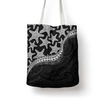 Monotone Polynesian Starfish Unique Pattern Tote Bag LT01 - Polynesian Pride