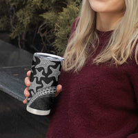 Monotone Polynesian Starfish Unique Pattern Tumbler Cup LT01 - Polynesian Pride