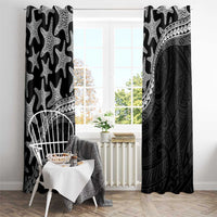 Monotone Polynesian Starfish Unique Pattern Window Curtain LT01 - Polynesian Pride