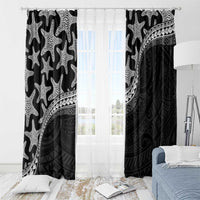Monotone Polynesian Starfish Unique Pattern Window Curtain LT01 - Polynesian Pride