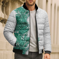 Hawaii Tropical Leaves Bomber Puffer Jacket Polynesian Pattern LT01 - Polynesian Pride