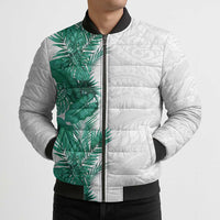 Hawaii Tropical Leaves Bomber Puffer Jacket Polynesian Pattern LT01 - Polynesian Pride