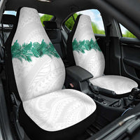 Hawaii Tropical Leaves Car Seat Cover Polynesian Pattern LT01 One Size White - Polynesian Pride