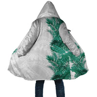 Hawaii Tropical Leaves Cloak Polynesian Pattern LT01 Unisex White - Polynesian Pride