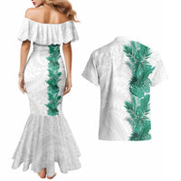 Hawaii Tropical Leaves Couples Matching Mermaid Dress and Hawaiian Shirt Polynesian Pattern LT01 - Polynesian Pride