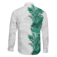 Hawaii Tropical Leaves Family Matching Mermaid Dress and Hawaiian Shirt Polynesian Pattern