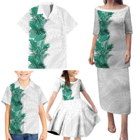 Hawaii Tropical Leaves Family Matching Puletasi and Hawaiian Shirt Polynesian Pattern LT01 - Polynesian Pride