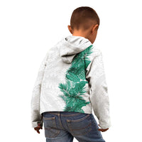 Hawaii Tropical Leaves Kid Hoodie Polynesian Pattern LT01 - Polynesian Pride