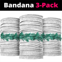 Hawaii Tropical Leaves Neck Gaiter Polynesian Pattern LT01 package One Size: 25*50cm White - Polynesian Pride