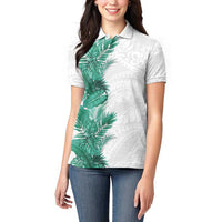 Hawaii Tropical Leaves Women Polo Shirt Polynesian Pattern LT01 - Polynesian Pride