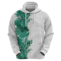 Hawaii Tropical Leaves Zip Hoodie Polynesian Pattern LT01 - Polynesian Pride