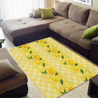 Hawaii Lemon Palaka Area Rug Striped Stylized LT01 - Polynesian Pride