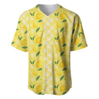 Hawaii Lemon Palaka Baseball Jersey Striped Stylized LT01 Yellow - Polynesian Pride