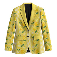 Hawaii Lemon Palaka Blazer Striped Stylized LT01 Unisex Yellow - Polynesian Pride