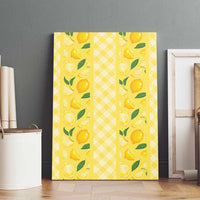 Hawaii Lemon Palaka Canvas Wall Art Striped Stylized LT01 - Polynesian Pride