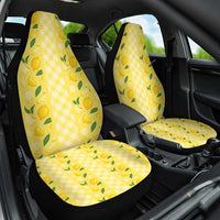 Hawaii Lemon Palaka Car Seat Cover Striped Stylized LT01 One Size Yellow - Polynesian Pride