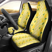 Hawaii Lemon Palaka Car Seat Cover Striped Stylized LT01 - Polynesian Pride