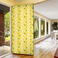 Hawaii Lemon Palaka Door Cover Striped Stylized LT01 - Polynesian Pride
