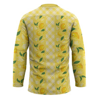 Hawaii Lemon Palaka Hockey Jersey Striped Stylized LT01 - Polynesian Pride
