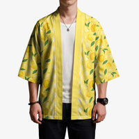 Hawaii Lemon Palaka Kimono Striped Stylized LT01 - Polynesian Pride