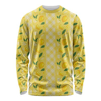 Hawaii Lemon Palaka Long Sleeve Shirt Striped Stylized LT01 Unisex Yellow - Polynesian Pride