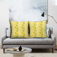 Hawaii Lemon Palaka Pillow Cover Striped Stylized LT01 - Polynesian Pride