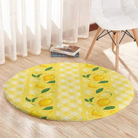 Hawaii Lemon Palaka Round Carpet Striped Stylized LT01 - Polynesian Pride