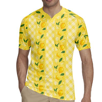Hawaii Lemon Palaka Rugby Jersey Striped Stylized LT01 - Polynesian Pride