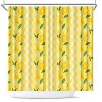 Hawaii Lemon Palaka Shower Curtain Striped Stylized LT01 Yellow - Polynesian Pride
