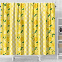 Hawaii Lemon Palaka Shower Curtain Striped Stylized LT01 - Polynesian Pride