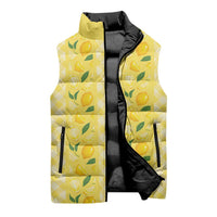 Hawaii Lemon Palaka Sleeveless Puffer Jacket Striped Stylized LT01 - Polynesian Pride