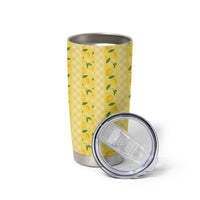 Hawaii Lemon Palaka Tumbler Cup Striped Stylized LT01 - Polynesian Pride
