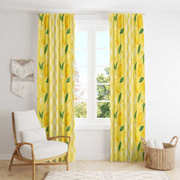 Hawaii Lemon Palaka Window Curtain Striped Stylized LT01 - Polynesian Pride