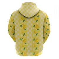 Hawaii Lemon Palaka Zip Hoodie Striped Stylized LT01 - Polynesian Pride