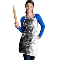 Hawaii Tropical Plant Monochrome Apron Vibrant Polynesian Pattern LT01 - Polynesian Pride