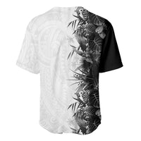 Hawaii Tropical Plant Monochrome Baseball Jersey Vibrant Polynesian Pattern LT01 - Polynesian Pride