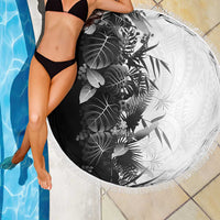 Hawaii Tropical Plant Monochrome Beach Blanket Vibrant Polynesian Pattern LT01 - Polynesian Pride