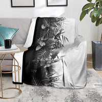 Hawaii Tropical Plant Monochrome Blanket Vibrant Polynesian Pattern LT01 - Polynesian Pride