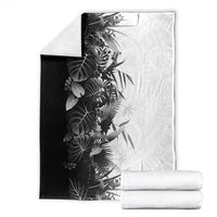 Hawaii Tropical Plant Monochrome Blanket Vibrant Polynesian Pattern LT01 - Polynesian Pride