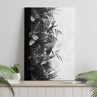 Hawaii Tropical Plant Monochrome Canvas Wall Art Vibrant Polynesian Pattern LT01 - Polynesian Pride